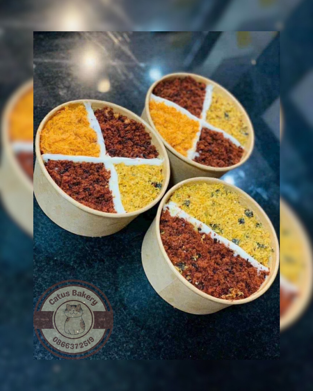 Bánh bông lan trứng muối hũ lớn - Mẫu B1