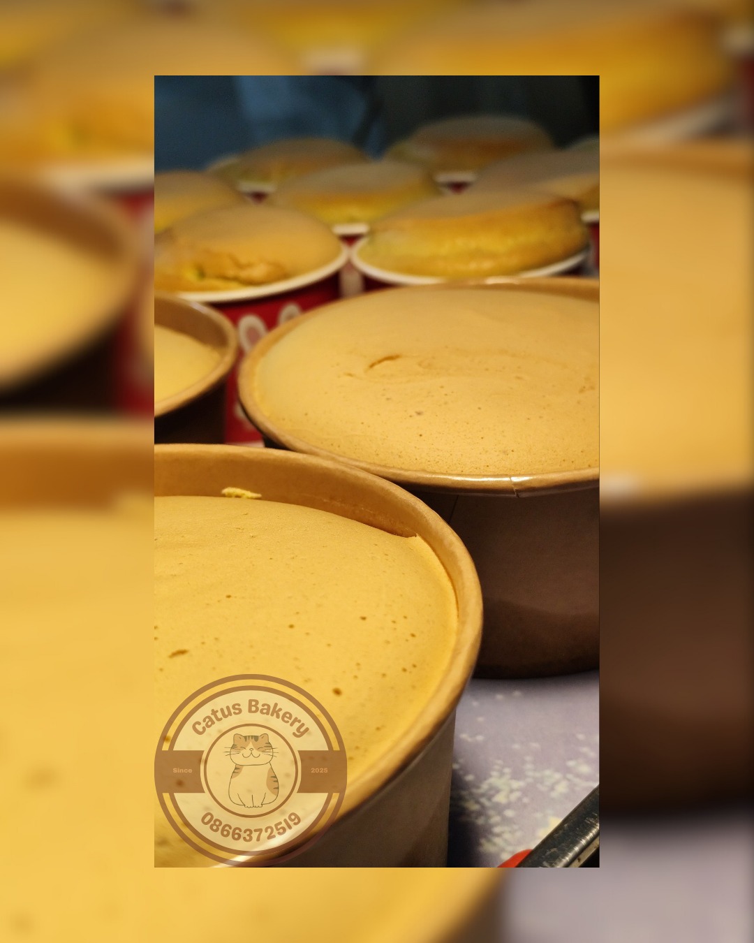 Bánh bông lan trứng muối hũ nhỏ - Mẫu S2